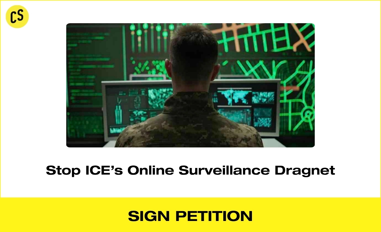 Civic Shout petition: Tell Congress to Stop ICE's Online Surveillance Dragnet