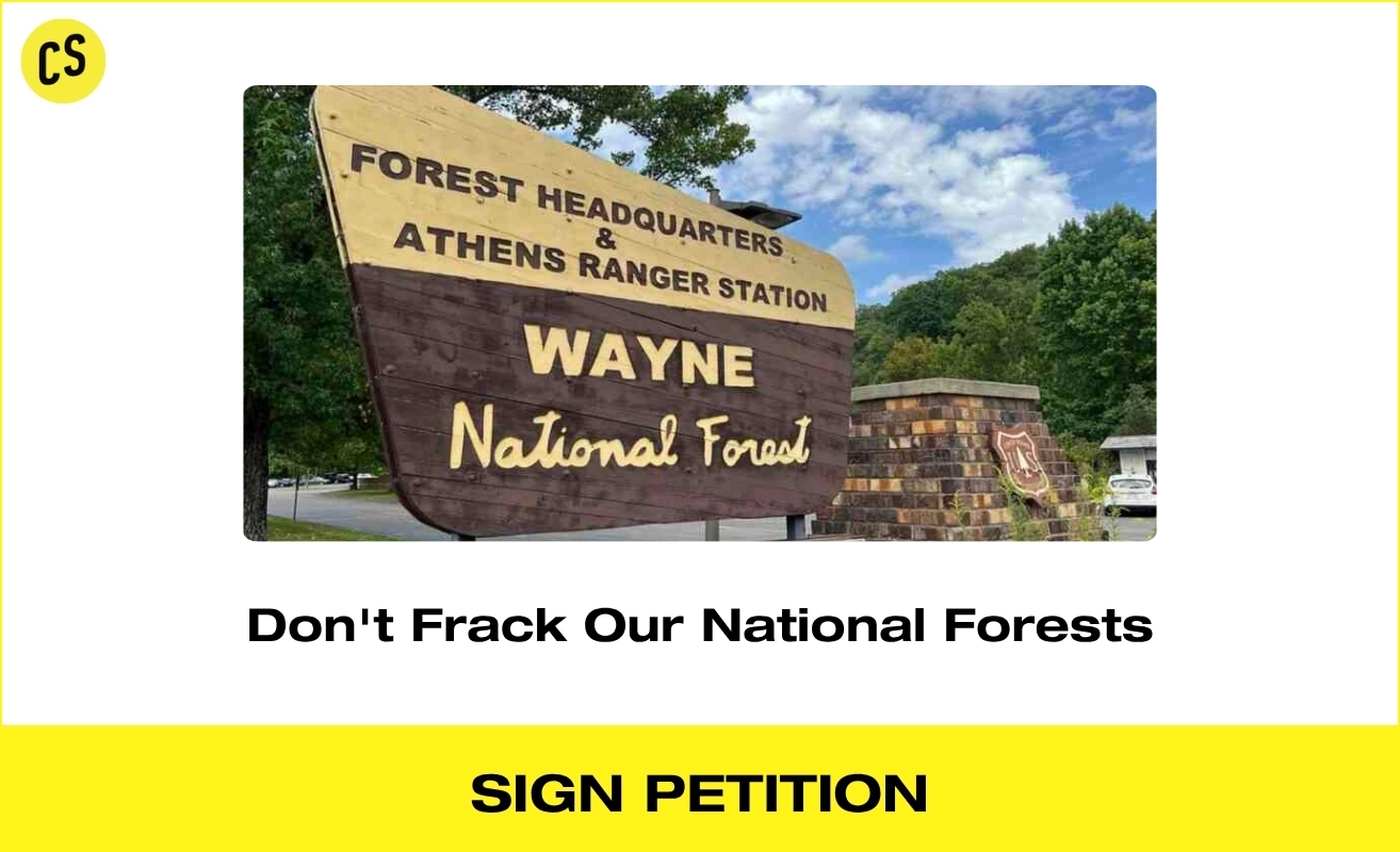 Civic Shout petition - Don't Frack Our National Forests