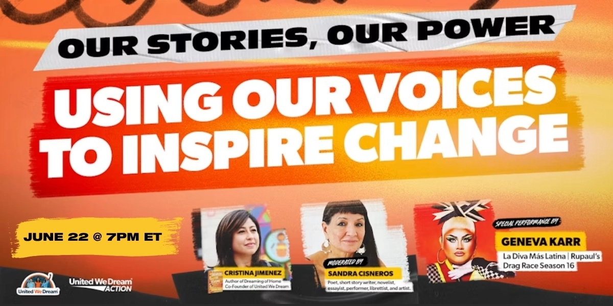 Our Stories, Our Power: Using Our Voice to Inspire Change. Monday, July 22 at 7pm ET.