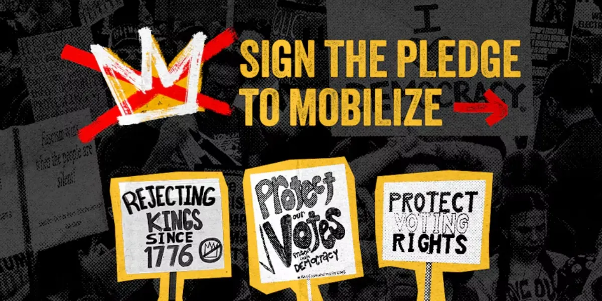 Pledge to Mobilize
Organized by No Kings
nokings.org/defenders